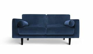 „Habitat Jackson“ 3 vietų aksominė sofa - mėlyna