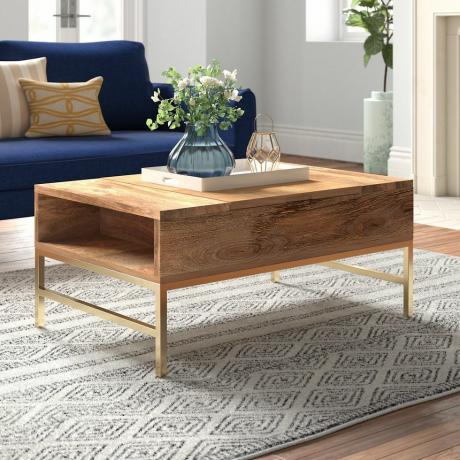 Rowley Solid Wood Storage Lift-Top Coffee Table