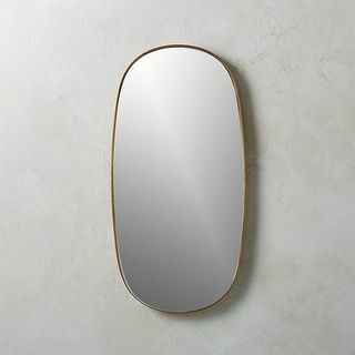 Rogue messing kleine ovale spiegel