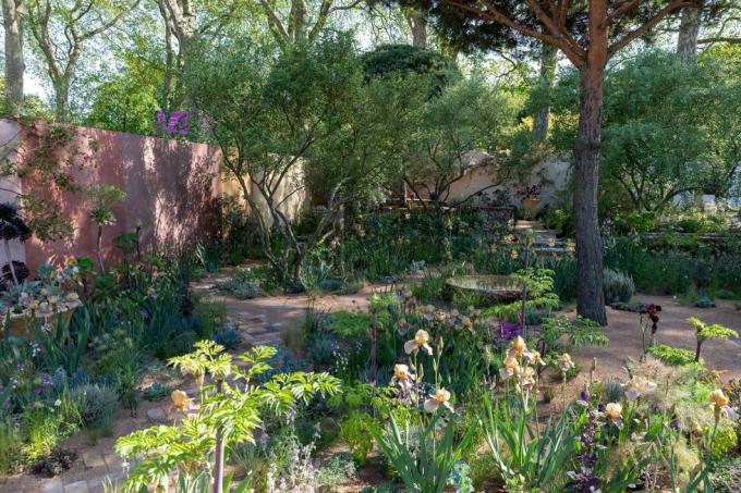 معرض زهور تشيلسي 2023 حديقة المناظر الطبيعية التي صممتها سارة برايس برعاية الطبيعة