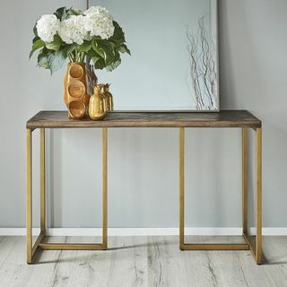 Прямокутний дерев'яний консольний стіл Ellannah