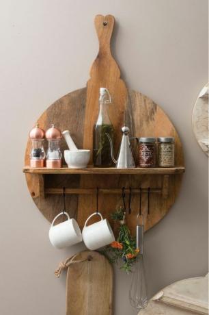 Prateleira de madeira redonda por Kitchen Craft, Wayfair