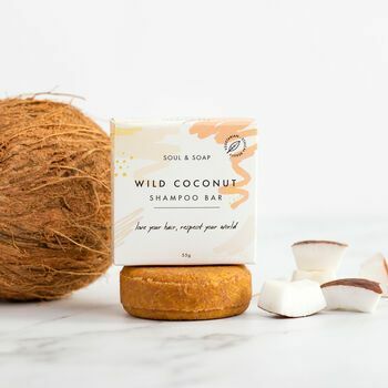 Szampon w kostce z dzikim kokosem