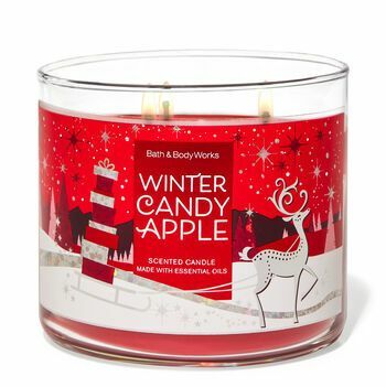 Κερί Winter Candy Μήλο 3-Φιτίλι