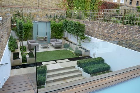 Kensington'daki çağdaş bahçe tasarımı - Kate Gould tarafından tasarlandı - The Garden Builders tarafından inşa edildi