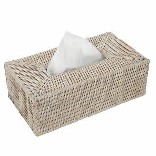 Basket KBX Tissue Box - Helles Rattan