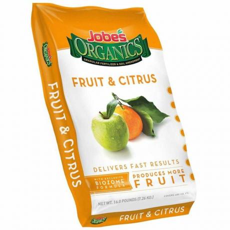 Jobe’s Organics 09224 gyümölcs- és citrustrágya, 16 font, barna [gyümölcs és citrusfélék]