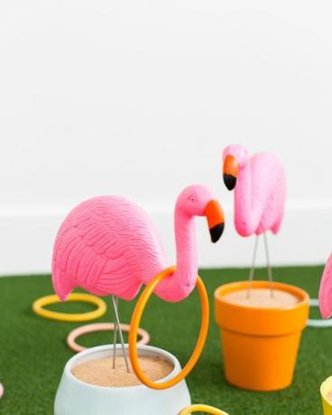 Flamingo-Wurf-Spiel