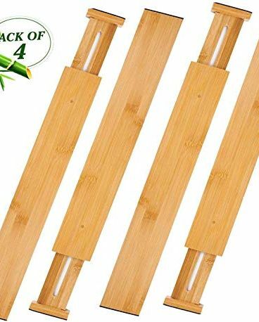 Divisori per cassetti in bambù espandibili