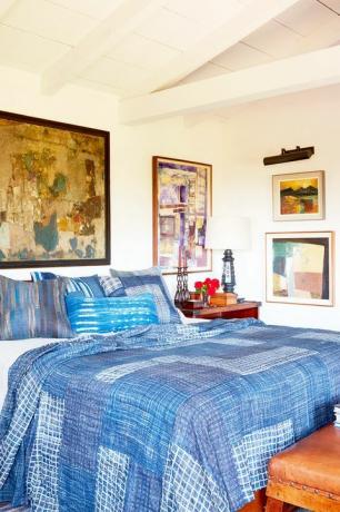 blaues Schlafzimmer