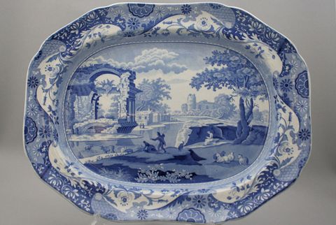 blue-italian-early-spode-plate