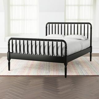 Jenny Lind Czarne łóżko pełne