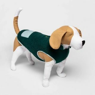 Зеленый маркерный жилет из шерпы для собак и кошек