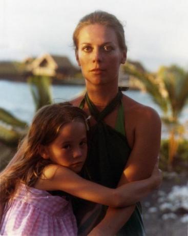 Natalie Wood și Natasha Gregson Wagner în Hawaii