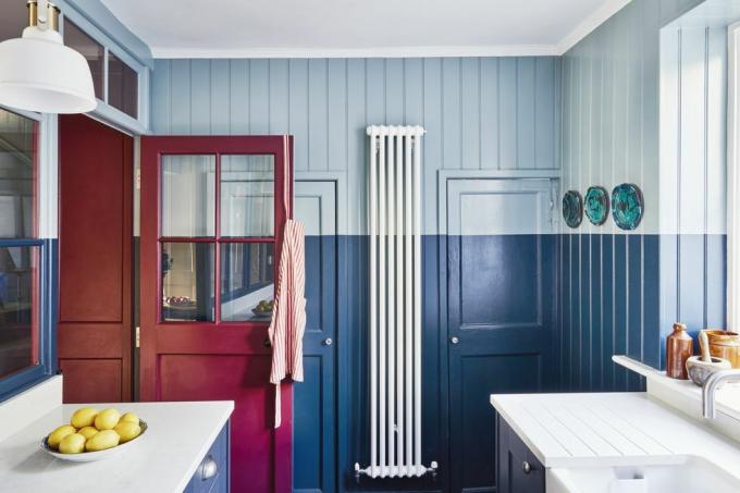 namo turo pasiūlymas pakrantės namų stiliaus interjero dizaino įkvėpimas tradicinė spalvinga juostelė