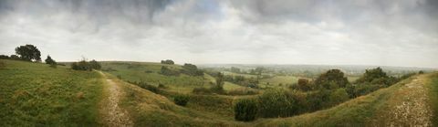 st catherine's hill, winchester'dan panorama