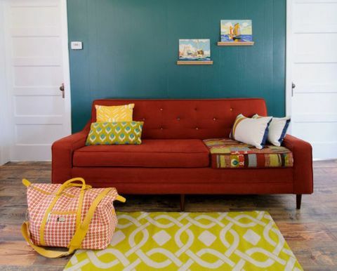 Blau, Holz, Braun, Gelb, Zimmer, Grün, Innenarchitektur, Wand, Couch, Orange, 
