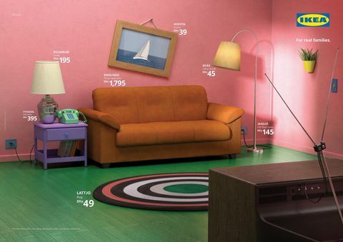 Ikea - obývací pokoj Simpsonových