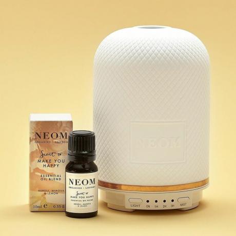 Neom Organics London Wellbeing Pod Difuzor și parfum pentru a vă face fericit Amestec de uleiuri esențiale, 10 ml (pachet)